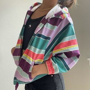 Retro Zip Up Hoodie
